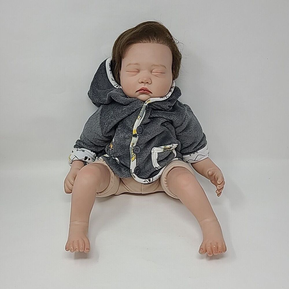 Reborn Doll Closed Eyes Soft Body Silicon Arms And Legs 20"
